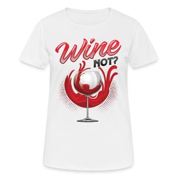 Le vin pas? Amateurs de vin, Boire du vin - T-shirt respirant Femme - blanc - Devant - AI Model Female 172 dark (172cm)