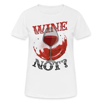 Le vin pas? Amateurs de vin, Boire du vin - T-shirt respirant Femme - blanc - Devant - AI Model Female 172 dark (172cm)