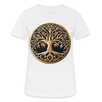 Baum des Lebens - Frauen T-Shirt atmungsaktiv - Weiß - Vorne - AI Model Female 172 dark (172cm)