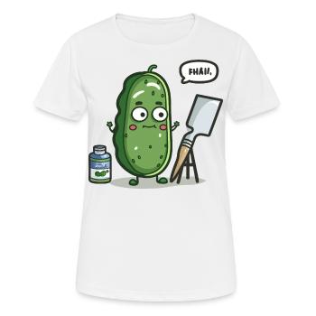 Peindre la ville - T-shirt respirant Femme - blanc - Devant - AI Model Female 172 dark (172cm)