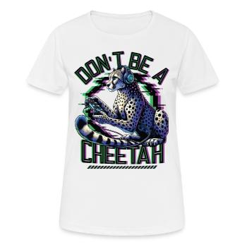 Jeux vidéo Cheetaah Esport Gaming Nerd Gamer - T-shirt respirant Femme - blanc - Devant - AI Model Female 172 dark (172cm)