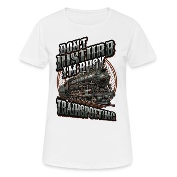 Trainspotting Train Lovers Trains - T-shirt respirant Femme - blanc - Devant - AI Model Female 172 dark (172cm)