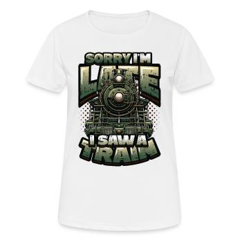 Trainspotting Train Lovers Trains - T-shirt respirant Femme - blanc - Devant - AI Model Female 172 dark (172cm)