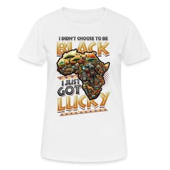 African American Black History - Women's Breathable T-Shirt - white - Front - AI Model Female 172 dark (172cm)