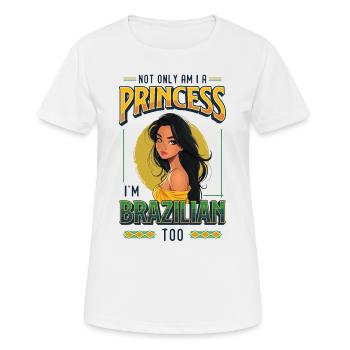 Mädchen Brazilianische Herkunft Brasilien - Frauen T-Shirt atmungsaktiv - Weiß - Vorne - AI Model Female 172 dark (172cm)
