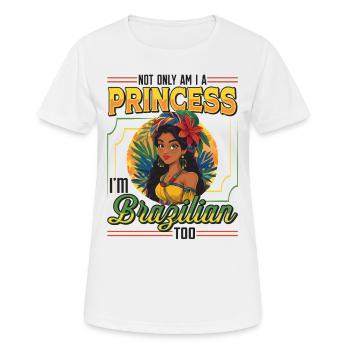 Mädchen Brazilianische Herkunft Brasilien - Frauen T-Shirt atmungsaktiv - Weiß - Vorne - AI Model Female 172 dark (172cm)