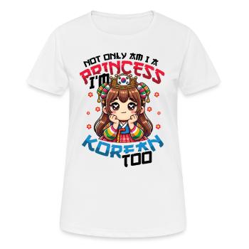 Mädchen Koreanische Herkunft Südkorea - Frauen T-Shirt atmungsaktiv - Weiß - Vorne - AI Model Female 172 dark (172cm)
