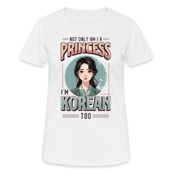 Mädchen Koreanische Herkunft Südkorea - Frauen T-Shirt atmungsaktiv - Weiß - Vorne - AI Model Female 172 dark (172cm)