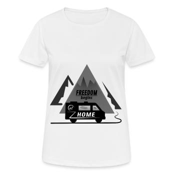 VAN HOME - Women's Breathable T-Shirt - white - Front - AI Model Female 172 dark (172cm)