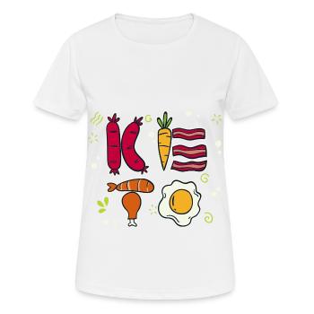 Keto Diet - T-shirt respirant Femme - blanc - Devant - AI Model Female 172 dark (172cm)