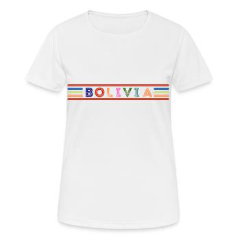 BOLIVIA - Women's Breathable T-Shirt - white - Front - AI Model Female 172 dark (172cm)