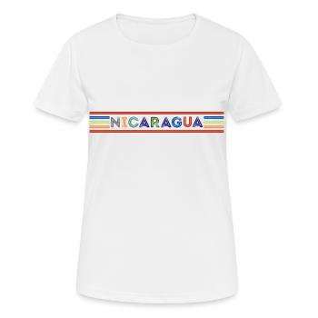 NICARAGUA - Women's Breathable T-Shirt - white - Front - AI Model Female 172 dark (172cm)