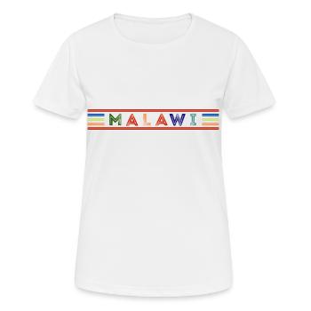 MALAWI - Women's Breathable T-Shirt - white - Front - AI Model Female 172 dark (172cm)