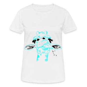 Safari Girafe Girafe - T-shirt respirant Femme - blanc - Devant - AI Model Female 172 dark (172cm)