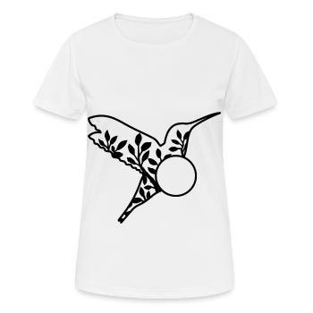 Hummingbird Vogel Vögel - Frauen T-Shirt atmungsaktiv - Weiß - Vorne - AI Model Female 172 dark (172cm)