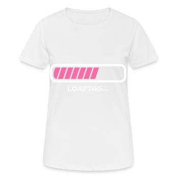 Charging Bar Charging Waiting - Women's Breathable T-Shirt - white - Front - AI Model Female 172 dark (172cm)