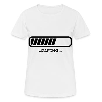 Charging Bar Charging Waiting - Women's Breathable T-Shirt - white - Front - AI Model Female 172 dark (172cm)