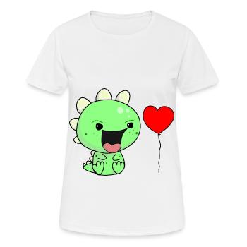 Schreihals Kind Kinder Baby Kleinkind Dino - Frauen T-Shirt atmungsaktiv - Weiß - Vorne - AI Model Female 172 dark (172cm)