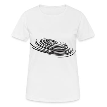 Géométrie spirale - galaxie spirale circulaire - T-shirt respirant Femme - blanc - Devant - AI Model Female 172 dark (172cm)