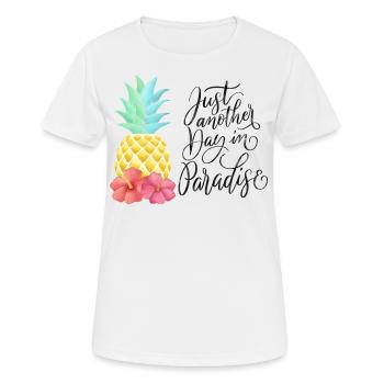 Summer paradise and pineapple - Women's Breathable T-Shirt - white - Front - AI Model Female 172 dark (172cm)