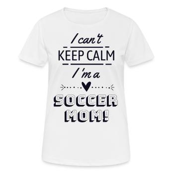 Fußball Mama - Frauen T-Shirt atmungsaktiv - Weiß - Vorne - AI Model Female 172 dark (172cm)