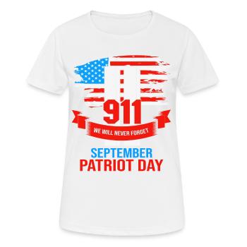 Pattriot Tag 9-11 20 Jahre Jubiläum Erinnerung - Frauen T-Shirt atmungsaktiv - Weiß - Vorne - AI Model Female 172 dark (172cm)