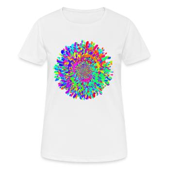 splish splash - Frauen T-Shirt atmungsaktiv - Weiß - Vorne - AI Model Female 172 dark (172cm)