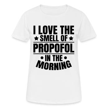 Odeur de propofol Anesthésiste Anesthésie - T-shirt respirant Femme - blanc - Devant - AI Model Female 172 dark (172cm)