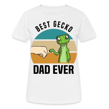 Gecko Liebhaber - Frauen T-Shirt atmungsaktiv - Weiß - Vorne - AI Model Female 172 dark (172cm)