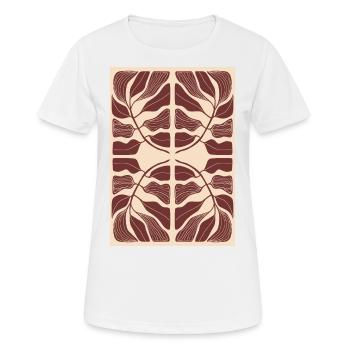 Art Nouveau, Arts & Crafts, Esthétique, Vintage-1900 - T-shirt respirant Femme - blanc - Devant - AI Model Female 172 dark (172cm)