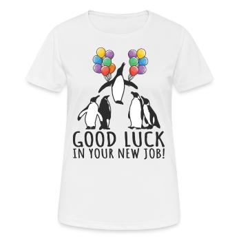 Job Change New Job Farewell Farewell Gift - Women's Breathable T-Shirt - white - Front - AI Model Female 172 dark (172cm)