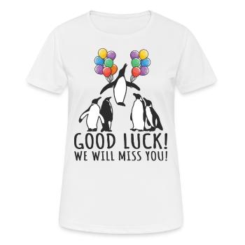 Job Change New Job Farewell Farewell Gift - Women's Breathable T-Shirt - white - Front - AI Model Female 172 dark (172cm)