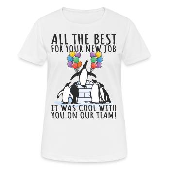 Job Change New Job Farewell Farewell Gift - Women's Breathable T-Shirt - white - Front - AI Model Female 172 dark (172cm)