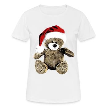 Teddy Bear Teddy Bear Cartoon Teddy bear Christmas - Women's Breathable T-Shirt - white - Front - AI Model Female 172 dark (172cm)