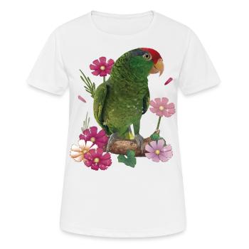Le perroquet Tamaulipas - T-shirt respirant Femme - blanc - Devant - AI Model Female 172 dark (172cm)