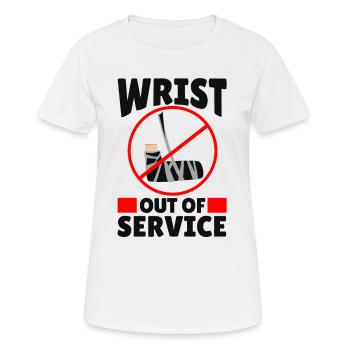 Poignet hors service os Coude main - T-shirt respirant Femme - blanc - Devant - AI Model Female 172 dark (172cm)