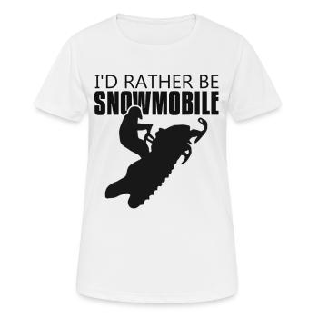 I would rather - Women's Breathable T-Shirt - white - Front - AI Model Female 172 dark (172cm)
