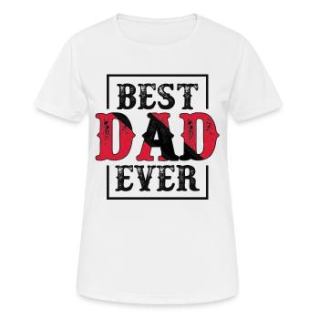 Meilleur père de tous les temps Tobago Trinidad Flag - T-shirt respirant Femme - blanc - Devant - AI Model Female 172 dark (172cm)