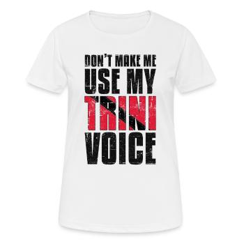 Trinité-et-Tobago Trinité-et-Tobago drapeau de Trinité - T-shirt respirant Femme - blanc - Devant - AI Model Female 172 dark (172cm)
