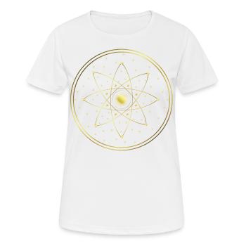 Stars - Sun - Circles - Graphics - Geometry - Women's Breathable T-Shirt - white - Front - AI Model Female 172 dark (172cm)