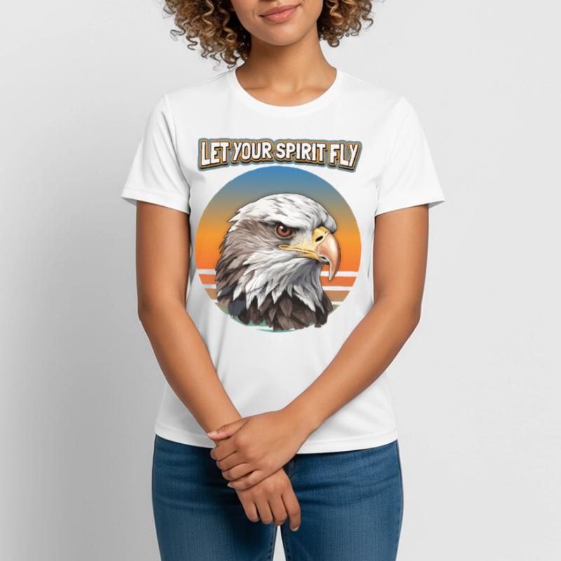 Eagle Motif, Eagle Illustration, Saying Women's Breathable T-Shirt