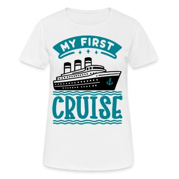 Croisière Croisière Croisière Vacances - T-shirt respirant Femme - blanc - Devant - AI Model Female 172 dark (172cm)
