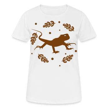 Salamandre - Animal amphibien - T-shirt respirant Femme - blanc - Devant - AI Model Female 172 dark (172cm)