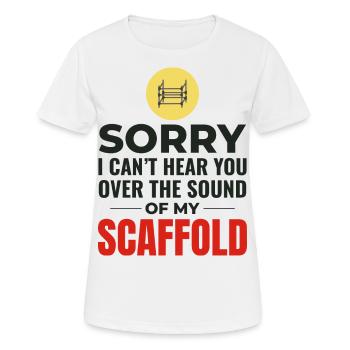 Scaffolder Scaffold Builder Scaffolding Platform - Women's Breathable T-Shirt - white - Front - AI Model Female 172 dark (172cm)
