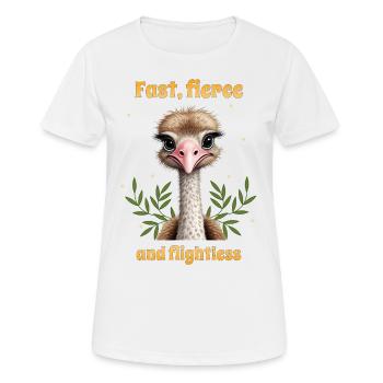 Fast fierce and flightless - Women's Breathable T-Shirt - white - Front - AI Model Female 172 dark (172cm)