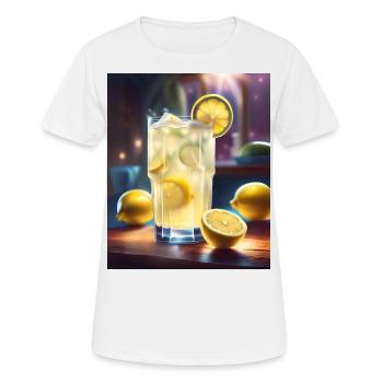 Sour lemon juice - Women's Breathable T-Shirt - white - Front - AI Model Female 172 dark (172cm)