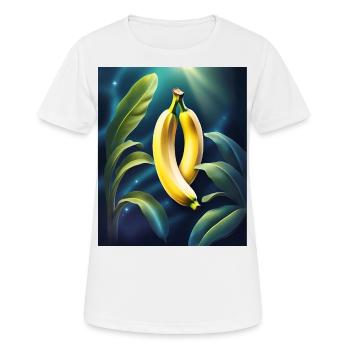 Cool aussehendes Bananen-Design - Frauen T-Shirt atmungsaktiv - Weiß - Vorne - AI Model Female 172 dark (172cm)