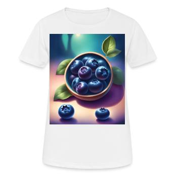 Leckere Heidelbeeren - Frauen T-Shirt atmungsaktiv - Weiß - Vorne - AI Model Female 172 dark (172cm)