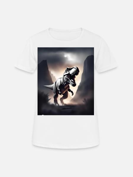 Dinosaure tyrannosaure rex impressionnant - T-shirt respirant Femme - blanc