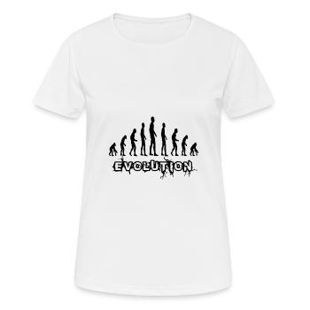 Évolution - T-shirt respirant Femme - blanc - Devant - AI Model Female 172 dark (172cm)